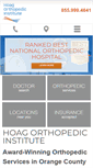 Mobile Screenshot of hoagorthopedicinstitute.com